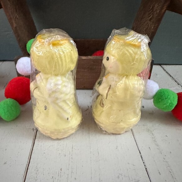 Vintage Christmas Angel Candle Pair Xmas Candles Christmas Decor - Picture 3 of 6